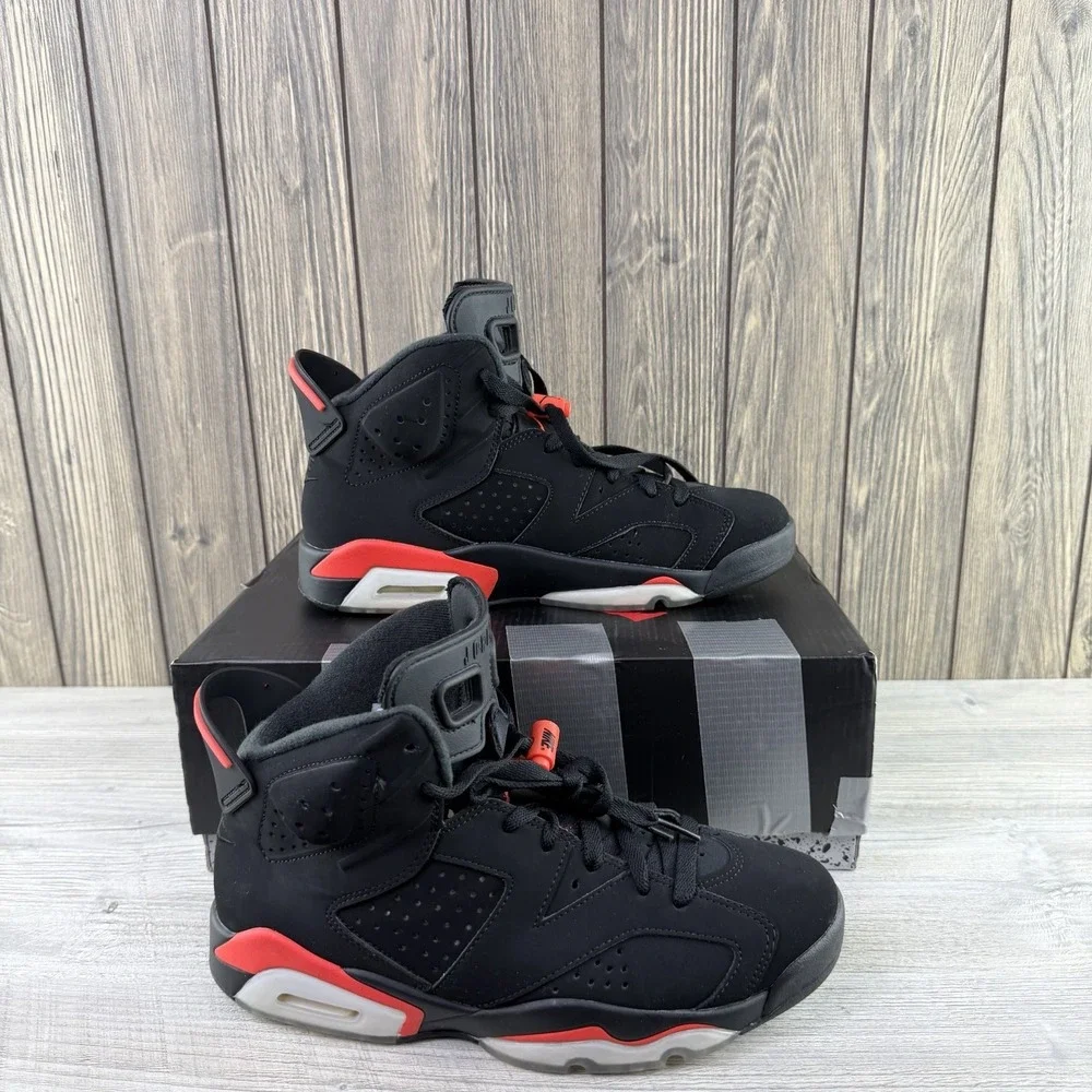 Nike Air Jordan 6 Retro Black Infrared 2019 384664-060 Men's Size 7.5 OG Box